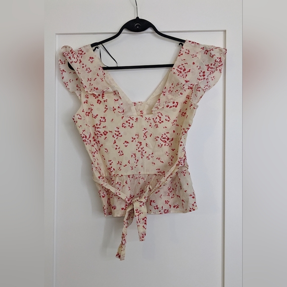 H&M Peblum Blouse. Size 6. - Picture 2 of 8